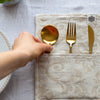 Royal Floral Pattern linen cutlery holder will make your table setting look neat and tidy. Decorative cutlery pouch can be paired with table napkins or other table linens, mixed or matched.