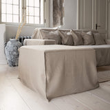 Our new rustic heavy unbleached linen ottoman cover – the ultimate solution for giving your ottoman a fresh look and upgrading your interior. Crafted with care, our ottoman cover made from the highest quality linens, available in a range of colours.