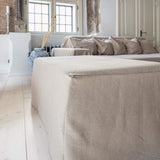 Our new rustic heavy unbleached linen ottoman cover – the ultimate solution for giving your ottoman a fresh look and upgrading your interior. Crafted with care, our ottoman cover made from the highest quality linens, available in a range of colours.