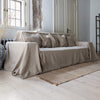 Our heavy rustic unbleached linen couch cover a stylish way to change up the look of the room. If you're a pet owner, rest assured that your beloved companions can enjoy lounging on the couch without causing any damage.