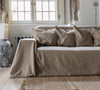 Our heavy rustic unbleached linen couch cover a stylish way to change up the look of the room. If you're a pet owner, rest assured that your beloved companions can enjoy lounging on the couch without causing any damage.