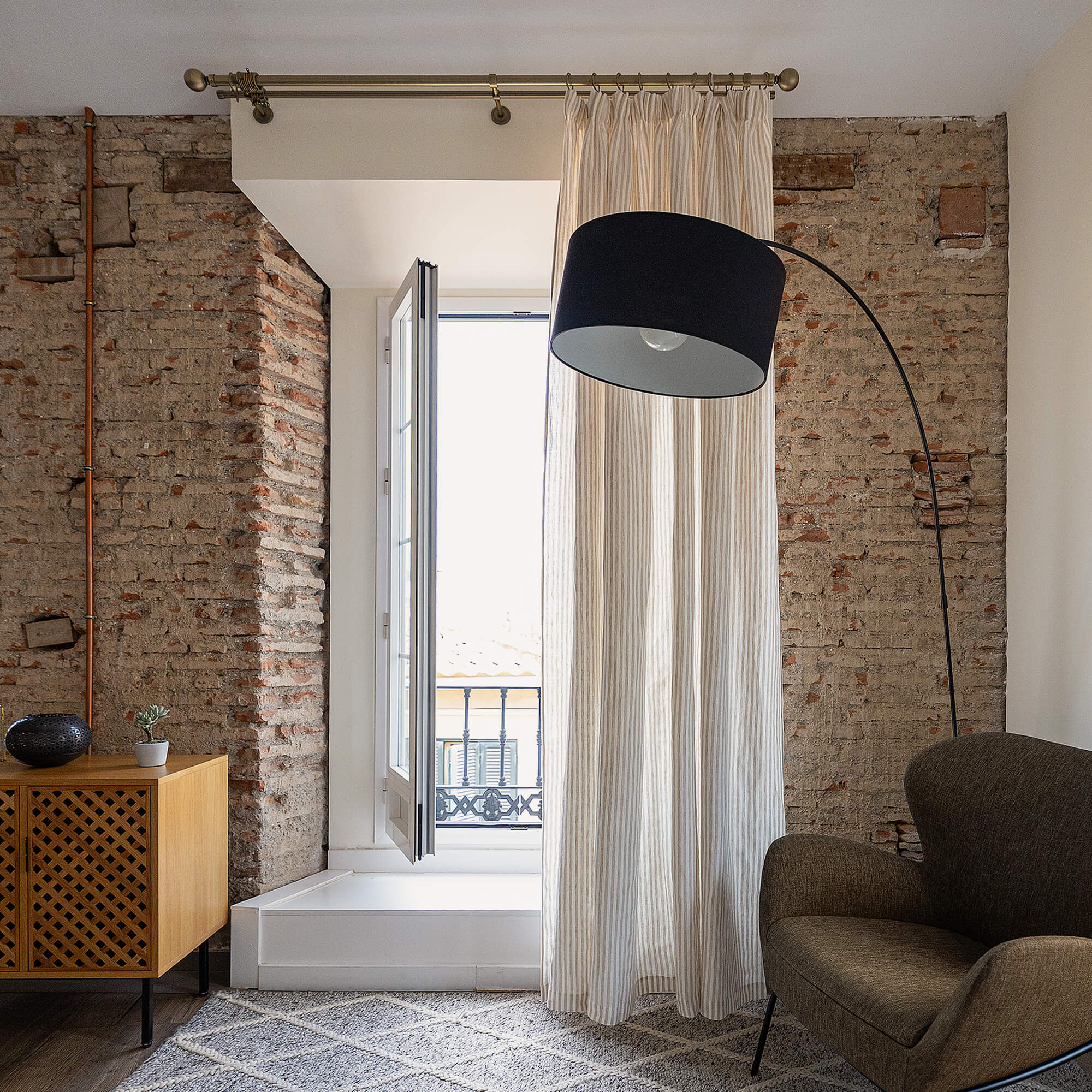 Our striped linen curtains are designed and made to give your home unique and timeless charm. Linen curtains would complement interiors from minimalistic, Scandinavian or modern Mediterranean or classical style.