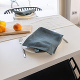Introducing our teal blue linen napkins set, designed to elevate your dining experience with a touch of warmth and charm. Crafted with care, these napkins are the perfect companions for your culinary adventures.