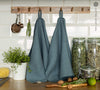 The teal blue tea towels made of natural linen are durable, making them the ideal companions for your daily culinary adventures. Carefully crafted, our linen tea towels are not only practical but also add colour and sophistication to your kitchen.