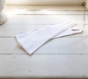 Our optical white linen curtain tie-back the perfect solution to keeping your curtains looking neat and stylish.