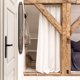 Our tab top Antique white linen curtains are designed and made to give your home unique and timeless charm. We pay special attention to details, all linen curtains are crafted in Lithuania, Europe.