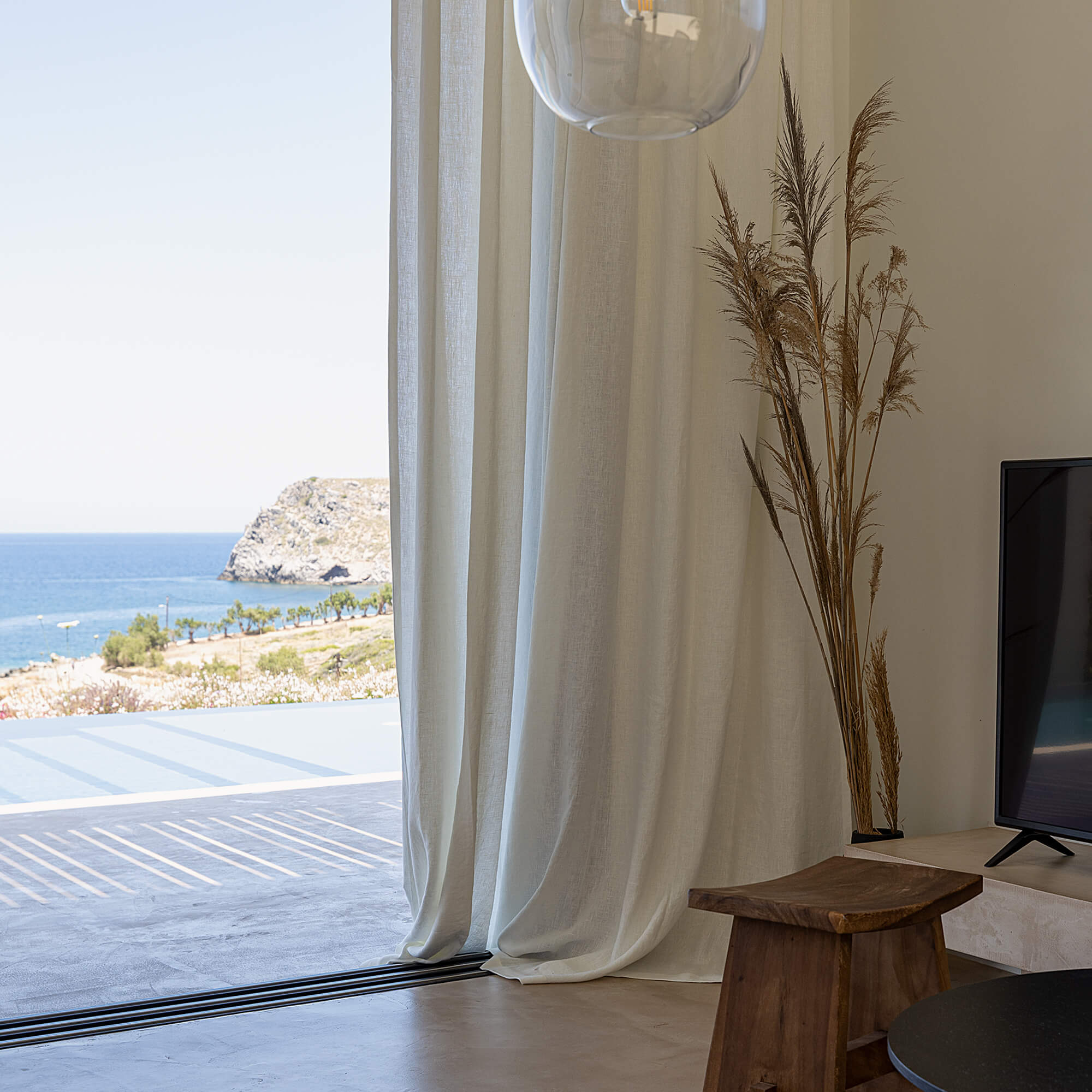 Our Antique white linen curtains are designed and made to give your home unique and timeless charm. Linen curtains would complement interiors from minimalistic, Scandinavian or modern Mediterranean or classical style.