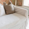 Introducing our Antique White linen couch covers, meticulously crafted to enhance the beauty and functionality of your sofa. Designed to shield your couch from daily spills and stains, these covers offer both practicality and elegance.