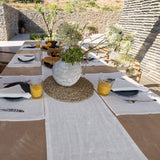 Give your table a touch of distinction and decoration with our antique white linen table runner. Use the table runner on its own or combine it with a linen tablecloth, placemats or napkins.