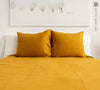 Sometimes it takes just a small detail to make a home interior complete, perfect and unique. And that little detail could be our amber yellow linen pillow sham.