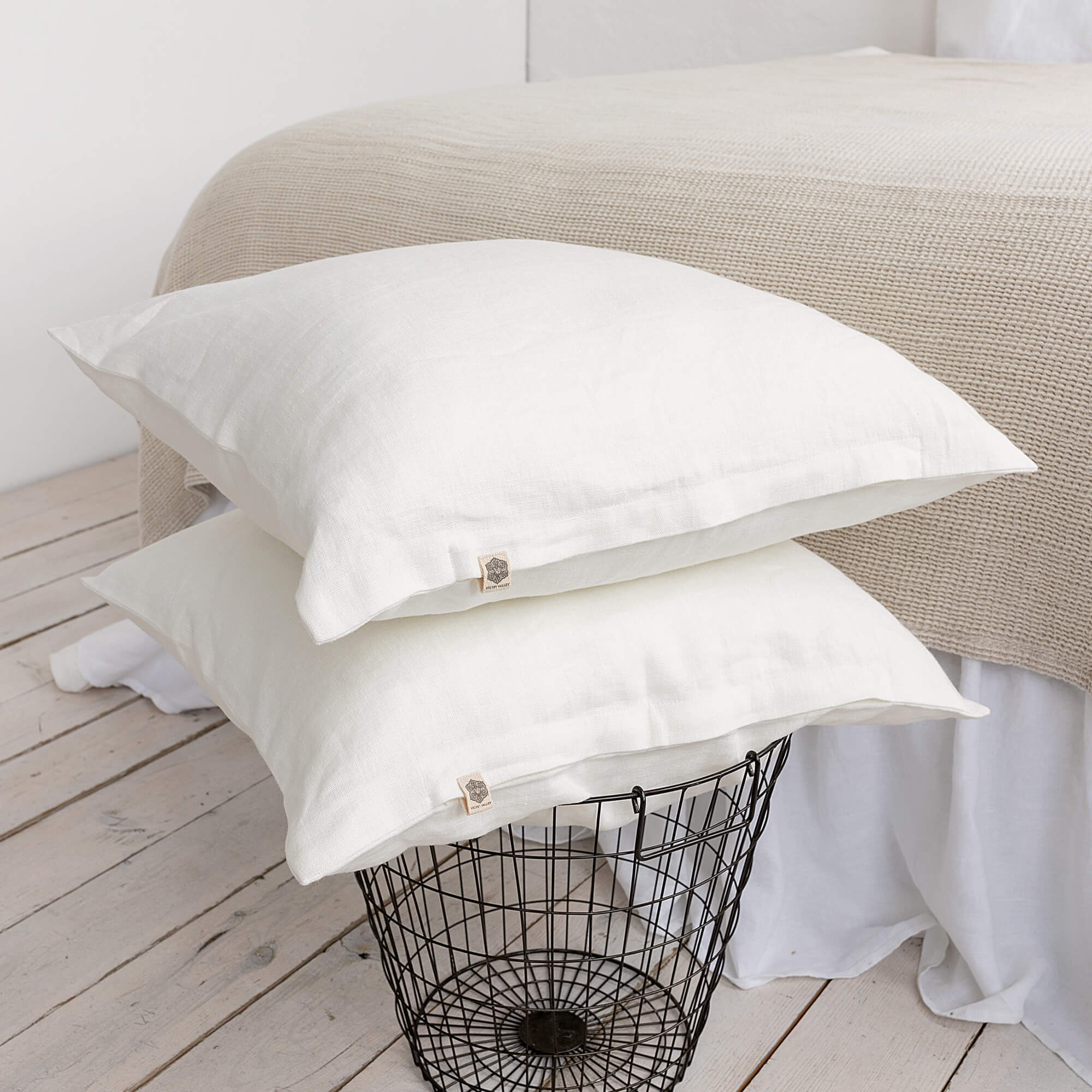 Sometimes just a small detail makes home interior complete, perfect and unique. That little detail could be our antique white linen throw pillow. 
