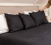 Sometimes just a small detail makes home interior complete, perfect and unique. That little detail could be our black linen throw pillow. Linen pillows would fit interiors from minimalist to classic, from Scandinavian to country style