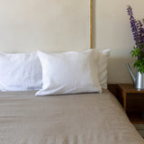Mix and match the colours of the pillow sham boldly and create a unique atmosphere in your home. The natural linen fabric is hard-wearing and lasts for many years, so this cover will delight you for a long time and add an irreplaceable natural charm to your home.