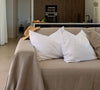 Sometimes it takes just a small detail to make a home interior complete, perfect and unique. And that little detail could be our bright white linen pillow sham with zipper