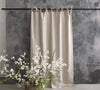 Our tie top rustic linen curtains are designed and made to give your home a unique and timeless charm, and no matter the style of your home, linen can fit into any interior.