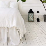 Bright White linen duvet cover will grant luxurious comfort and will give your bed new elegant look. This natural linen duvet cover combines comfort and elegance, and gives you the opportunity to enjoy all the qualities of natural linen.