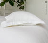 Optical White Linen Oxford Pillow Case