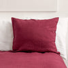 That little detail could be our burgundy red linen throw pillow. Linen pillows would fit interiors from minimalist to classic, from Scandinavian to country style.