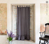 Our tie top charcoal grey linen curtains are designed and made to give your home a unique and timeless charm, and no matter the style of your home, linen can fit into any interior.