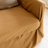 Natural and simple to maintain, dusty mustard linen cover promises both comfort and convenience. Linen cover serves as an ideal safeguard against the playful antics of your beloved pets, preserving your couch for years to come.