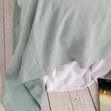 The duck egg blue linen bedspread has been carefully designed to suit a wide range of interior styles and to blend perfectly in both classic and contemporary home spaces.
Our linen bedspreads are extremely versatile, fitting into a wide range of interiors and complementing them perfectly, adding new colours and emotions.