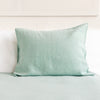 That little detail could be our duck egg blue linen throw pillow. Linen pillows would fit interiors from minimalist to classic, from Scandinavian to country style.