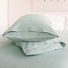 That little detail could be our duck egg blue linen throw pillow. Linen pillows would fit interiors from minimalist to classic, from Scandinavian to country style.