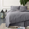 Our charcoal grey linen duvet cover set - a simple and perfect way to refresh your bedroom with a touch of classic luxury. Our natural linen duvets are made from a wide fabric for a luxurious feel without any extra seams in the middle.