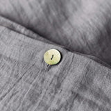 Our charcoal grey linen duvet cover set - a simple and perfect way to refresh your bedroom with a touch of classic luxury. Our natural linen duvets are made from a wide fabric for a luxurious feel without any extra seams in the middle.