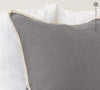 Our charcoal grey linen pillowcases will add a touch of elegance and style to your bedroom.