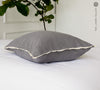 Our charcoal grey linen pillowcases will add a touch of elegance and style to your bedroom.