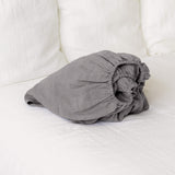Our charcoal grey linen fitted sheet, the epitome of modern bedroom luxury.
Crafted from gentle and breathable linen, these sheets are destined to become a staple in your home.
Whether it's the chill of winter or the warmth of summer, these sheets will keep you cozy and comfort.