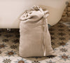 Introducing our rustic unbleached linen laundry bag, the ultimate solution for keeping your laundry organised in style.