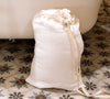 Introducing our antique white linen laundry bag, the ultimate solution for keeping your laundry organised in style.