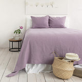 The light lilac linen bedspread has been carefully designed to suit a wide range of interior styles and to blend perfectly in both classic and contemporary home spaces.
Our linen bedspreads are extremely versatile, fitting into a wide range of interiors and complementing them perfectly, adding new colours and emotions.