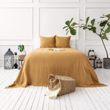 Introducing our dusty mustard linen bedspread, designed to elevate the comfort and style of your bedroom and bed.
Whether draped elegantly over your bed as a stylish throw or wrapped snugly around you on chilly evenings.