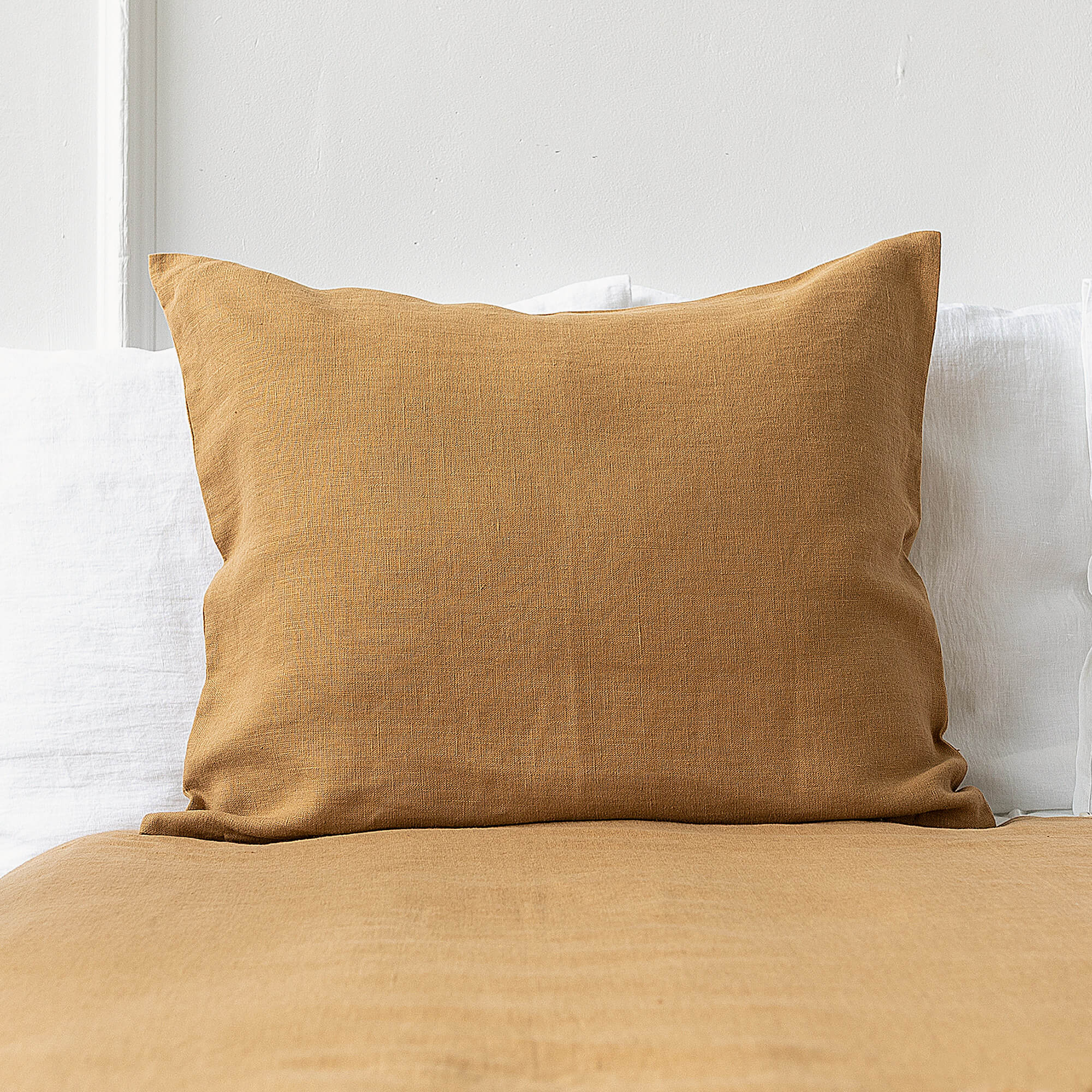 Sometimes it takes just a small detail to make a home interior complete, perfect and unique. And that little detail could be our dusty mustard linen pillow sham.