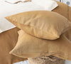 Sometimes it takes just a small detail to make a home interior complete, perfect and unique. And that little detail could be our dusty mustard linen pillow sham with zipper.