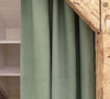 Our moss green tie top linen curtains are designed and made to give your home unique and timeless charm. Linen curtains would complement interiors from minimalistic, Scandinavian or modern to Mediterranean or classical style.