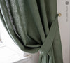 Our moss green linen curtain tie-back is the perfect solution for keeping your curtains looking neat and stylish. Made from&nbsp; the highest-quality European linen, they offer durability and a luxurious feel.