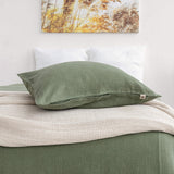 Sometimes it takes just a small detail to make a home interior complete, perfect and unique. And that little detail could be our moss green linen pillow sham with zipper.