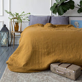 Cinnamon linen duvet cover will grant luxurious comfort and will give your bed new elegant look. The natural linen fabric is hard-wearing and lasts for many years, so this cover will delight you for a long time and add an irreplaceable natural charm to your home.