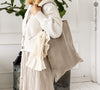 Rustic linen bags designed and made for long, comfortable and sustainable use.