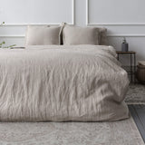 Natural unbleached linen duvet cover will grant luxurious comfort and will give your bed new elegant look.
This natural linen duvet cover combines comfort and elegance, and gives you the opportunity to enjoy all the qualities of natural linen.