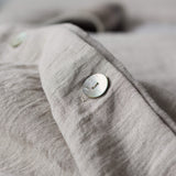 Natural unbleached linen duvet cover will grant luxurious comfort and will give your bed new elegant look.
This natural linen duvet cover combines comfort and elegance, and gives you the opportunity to enjoy all the qualities of natural linen.