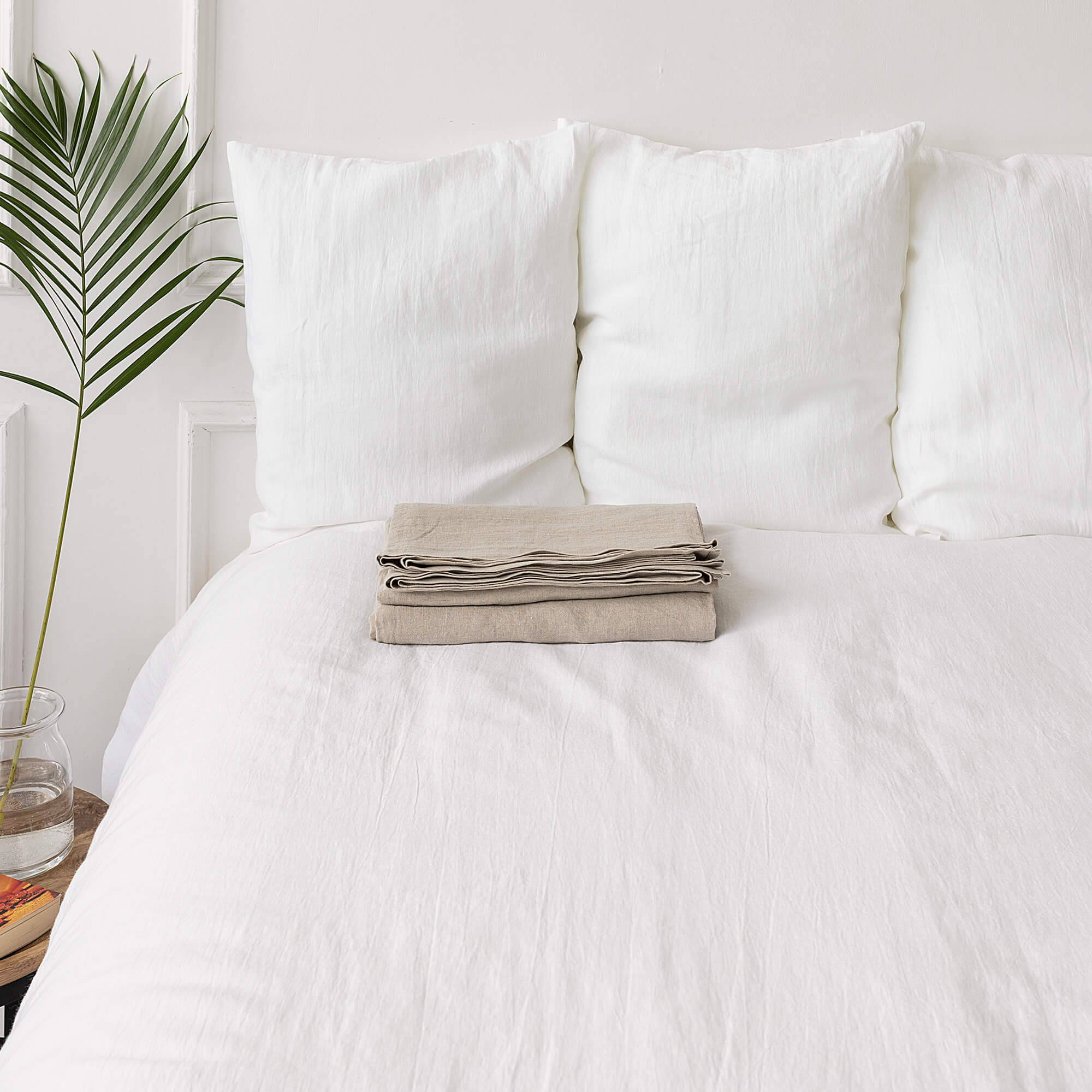 Our natural unbleached linen flat sheet crafted to elevate your sleep experience, these sheets are exquisitely soft and breathable, promising a touch of elegance to every modern bedroom.