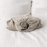 The natural unbleached linen colour of this linen fitted sheet adds a touch of warmth and elegance to any bedroom decor.
Crafted from gentle and breathable linen fabric, this sheet offers unparalleled comfort and style.