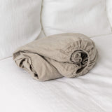 The natural unbleached linen colour of this linen fitted sheet adds a touch of warmth and elegance to any bedroom decor.
Crafted from gentle and breathable linen fabric, this sheet offers unparalleled comfort and style.