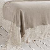 Rustic linen throw crafted from a softened natural linen, adds a warmth and style to any bedroom decor.
Whether you choose to drape it as a bed throw or wrap yourself in its soft embrace on chilly evenings, this versatile blanket offers both functionality and elegance.