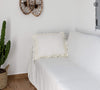 Our off white linen pillowcases will add a touch of elegance and style to your bedroom. <br>The linen pillowcases are made from softened linen with ruffles.